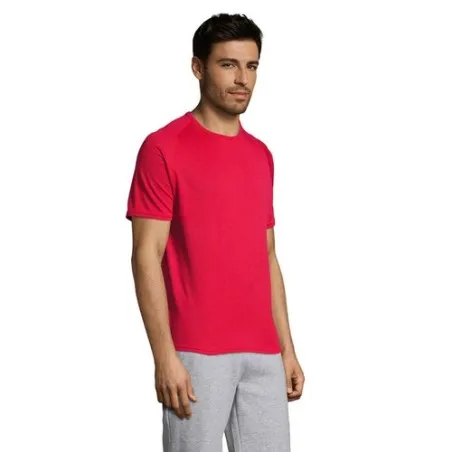 T-shirt personnalisé confortable et performant pour hommes Sporty Matières : coton Taille textile : L Couleurs : gris foncé good