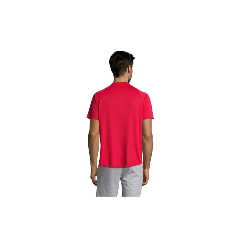 T-shirt personnalisé confortable et performant pour hommes Sporty Matières : coton Taille textile : S Couleurs : gris foncé cade