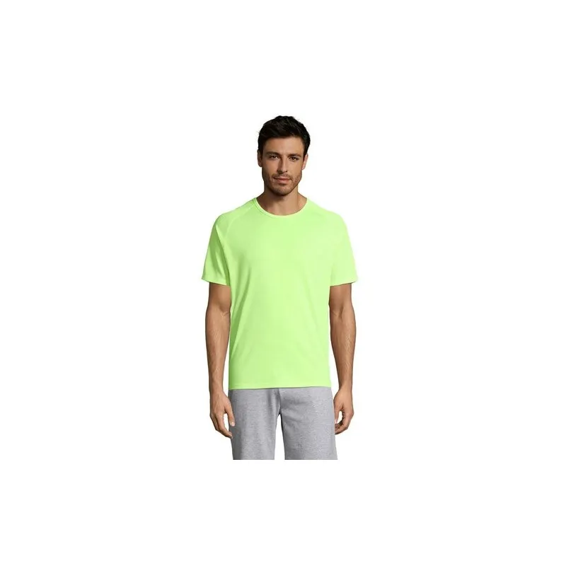 T-shirt personnalisé confortable et performant pour hommes Sporty Matières : coton Taille textile : 3XL Couleurs : vert armée go