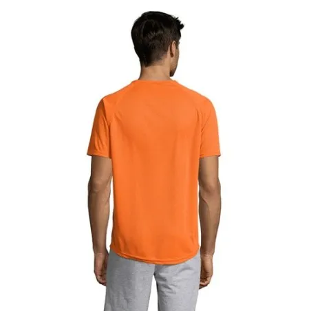 T-shirt personnalisé confortable et performant pour hommes Sporty Matières : coton Taille textile : L Couleurs : rose pâle impre