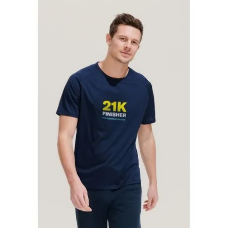 T-shirt personnalisé confortable et performant pour hommes Sporty Matières : coton Taille textile : S Couleurs : vert pomme obje