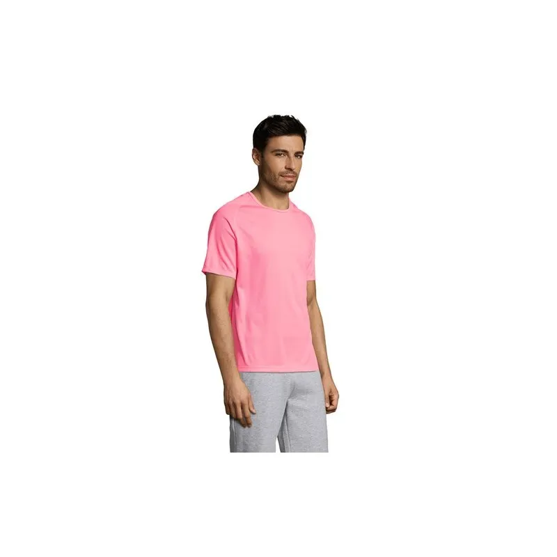 T-shirt personnalisé confortable et performant pour hommes Sporty Matières : coton Taille textile : XS Couleurs : vert pomme obj