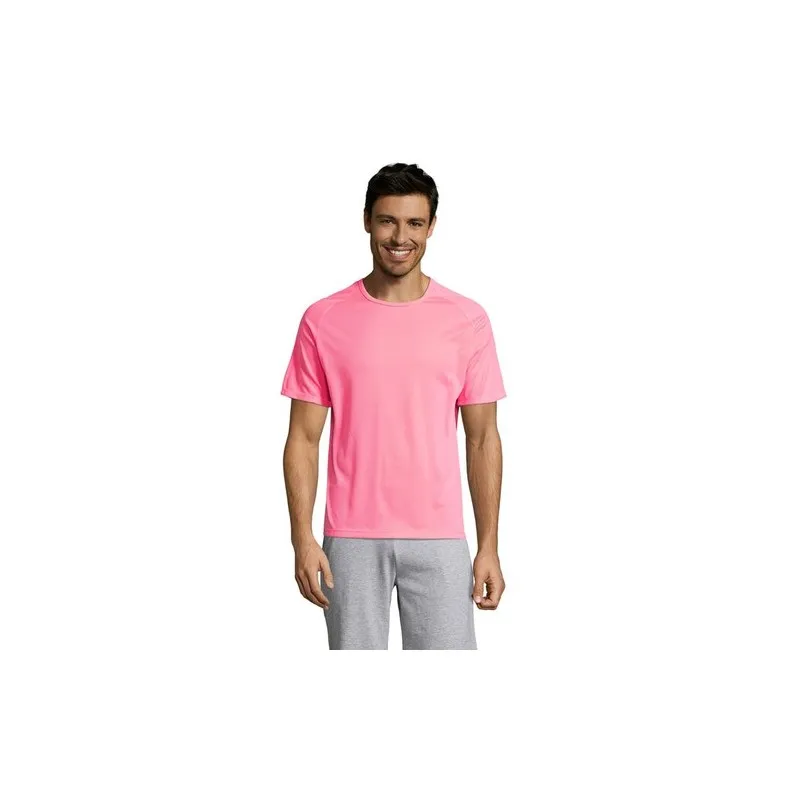 T-shirt personnalisé confortable et performant pour hommes Sporty Matières : coton Taille textile : M Couleurs : bleu atoll good