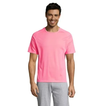 T-shirt personnalisé confortable et performant pour hommes Sporty Matières : coton Taille textile : XL Couleurs : bleu atoll per