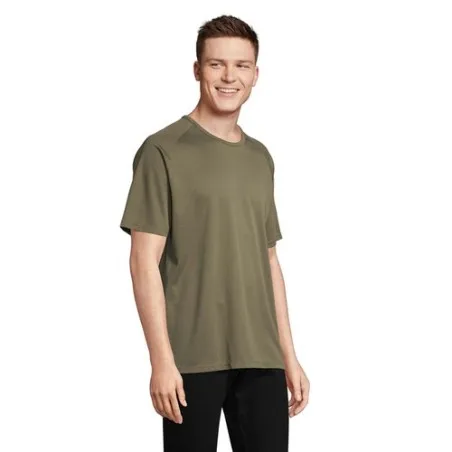 T-shirt personnalisé confortable et performant pour hommes Sporty Matières : coton Taille textile : S Couleurs : bleu aqua acces