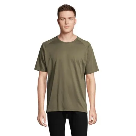 T-shirt personnalisé confortable et performant pour hommes Sporty Matières : coton Taille textile : XL Couleurs : bleu aqua impr