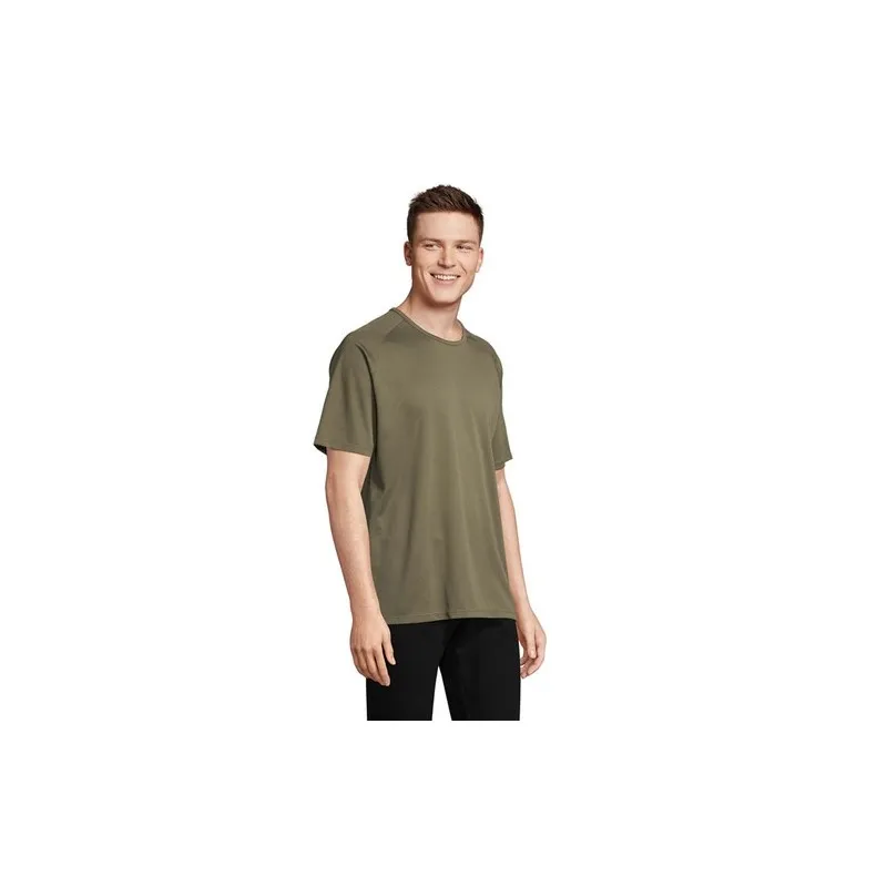 T-shirt personnalisé confortable et performant pour hommes Sporty Matières : coton Taille textile : XS Couleurs : bleu aqua livr
