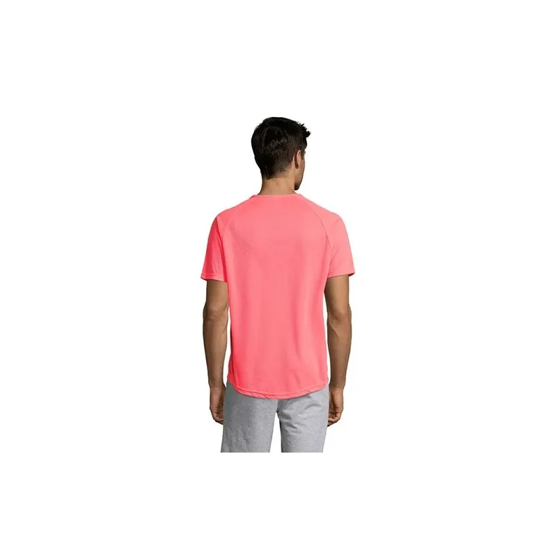 T-shirt personnalisé confortable et performant pour hommes Sporty Matières : coton Taille textile : M Couleurs : blanc chiné mar