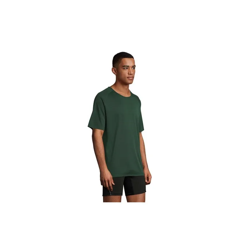 T-shirt personnalisé confortable et performant pour hommes Sporty Matières : coton Taille textile : XXS Couleurs : blanc chiné g