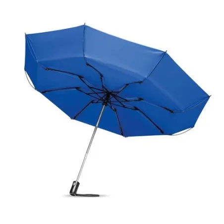 Parapluie réversible pliable pratique et élégant DUNDEE Matières : coton Taille textile : M Couleurs : bleu marine foncé personn