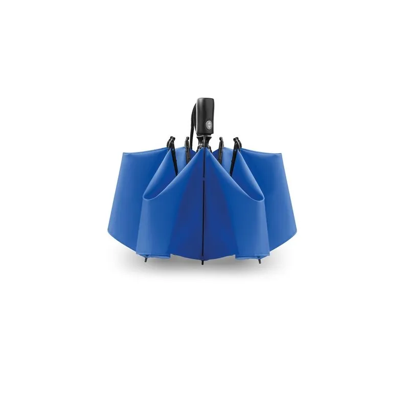 Parapluie réversible pliable pratique et élégant DUNDEE Matières : coton Taille textile : M Couleurs : bleu marine foncé impress