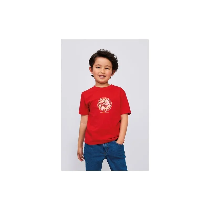 T-shirt Enfant Personnalisé 190g - IMPERIAL KIDS Matières : coton Taille textile : S Couleurs : violet foncé accessoire événemen