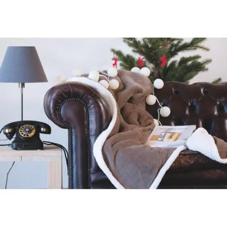 Couverture personnalisée PP/sherpa ZERMATT - Douceur et style assurés à prix abordable Matières : coton Taille textile : M Coule