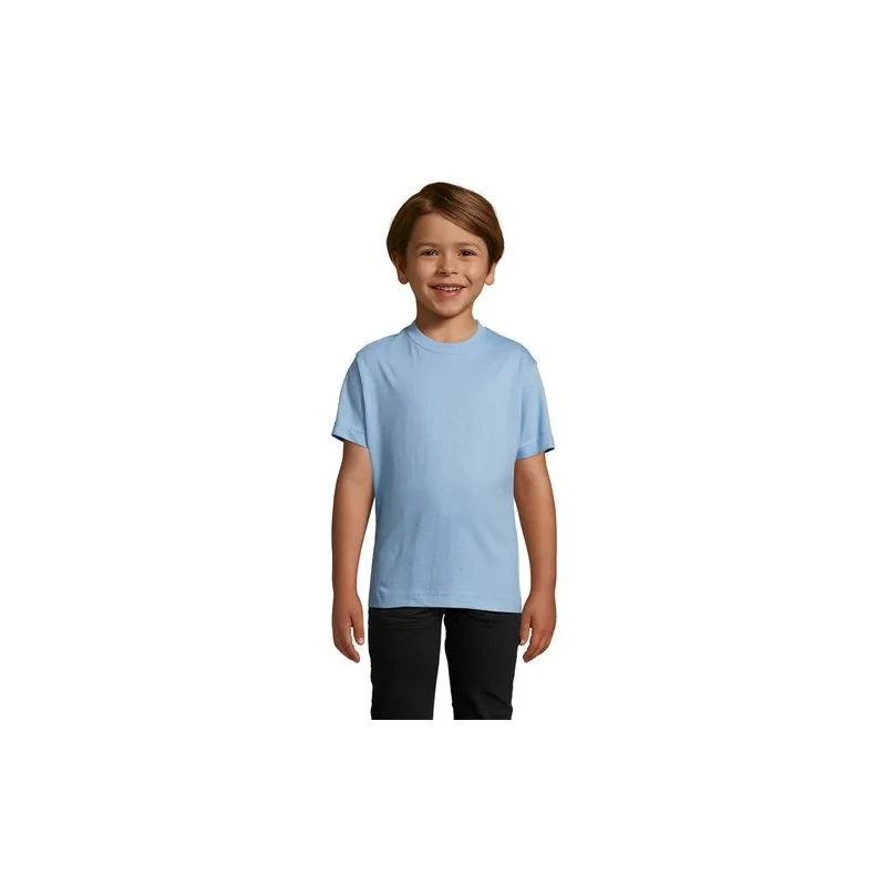 T-shirt Enfant Personnalisé 190g - IMPERIAL KIDS Matières : coton Taille textile : XXL Couleurs : bleu denim accessoire événemen