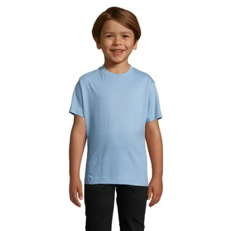 T-shirt Enfant Personnalisé 190g - IMPERIAL KIDS Matières : coton Taille textile : XXS Couleurs : bleu denim personnalisation ra