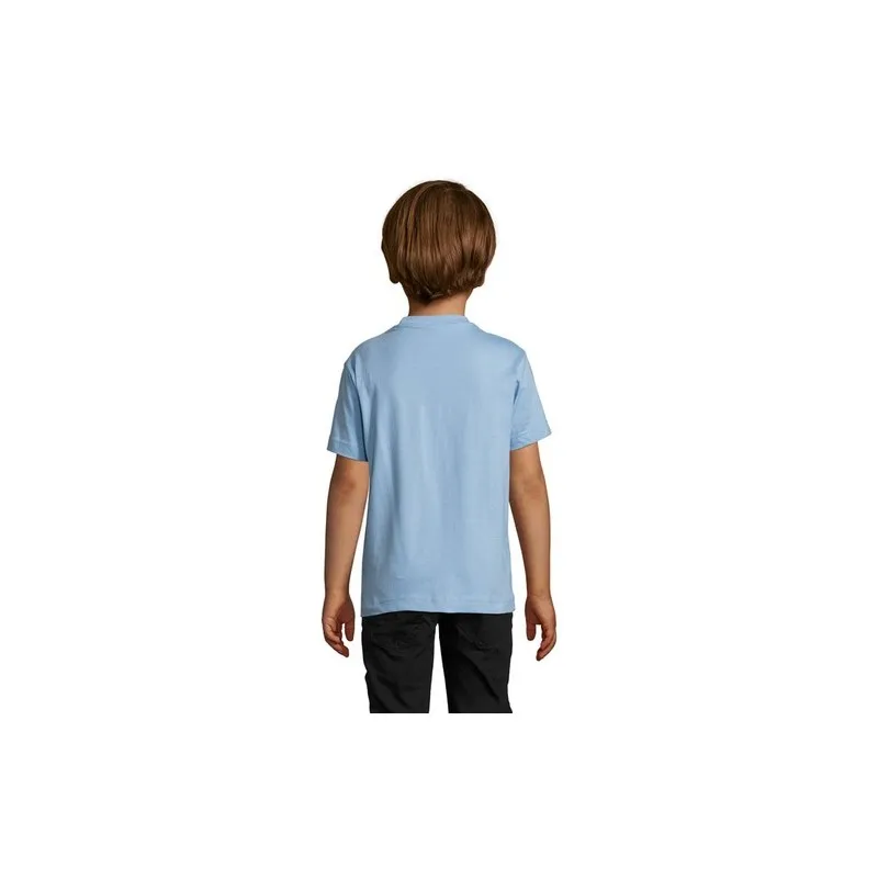 T-shirt Enfant Personnalisé 190g - IMPERIAL KIDS Matières : coton Taille textile : M Couleurs : bleu canard cadeau client origin