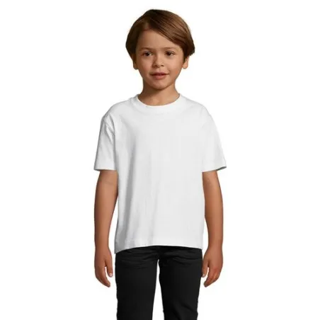 T-shirt Enfant Personnalisé 190g - IMPERIAL KIDS Matières : coton Taille textile : XS Couleurs : bleu canard impression haute dé