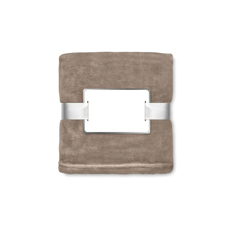 Couverture écologique en flanelle blanche - DAVOS Matières : coton Taille textile : S Couleurs : gris foncé livraison express 24