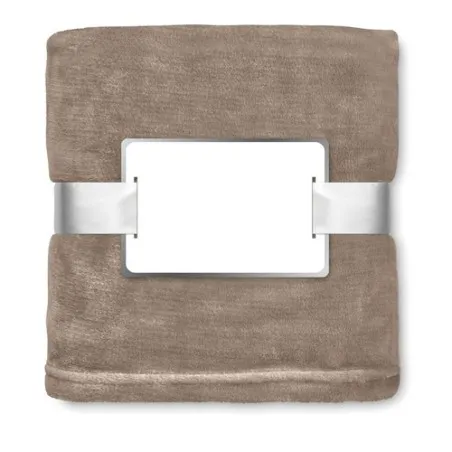 Couverture écologique en flanelle blanche - DAVOS Matières : coton Taille textile : S Couleurs : gris foncé livraison express 24