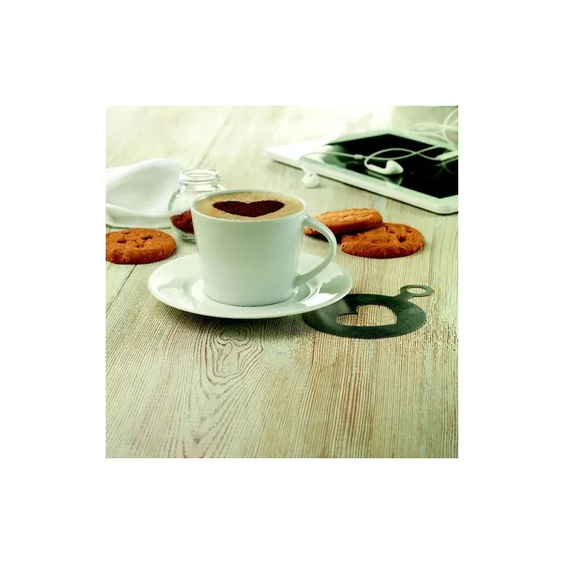 Tasse et soucoupe Cappuccino personnalisée élégante à Paris Matières : coton Taille textile : S Couleurs : bleu marine foncé goo