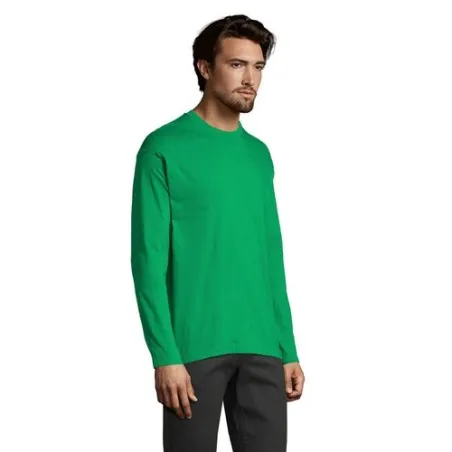 T-shirt Personnalisé 150g en Coton Premium - MONARCH MEN Taille textile : S Couleurs : vert prairie marquage laser ultra précis
