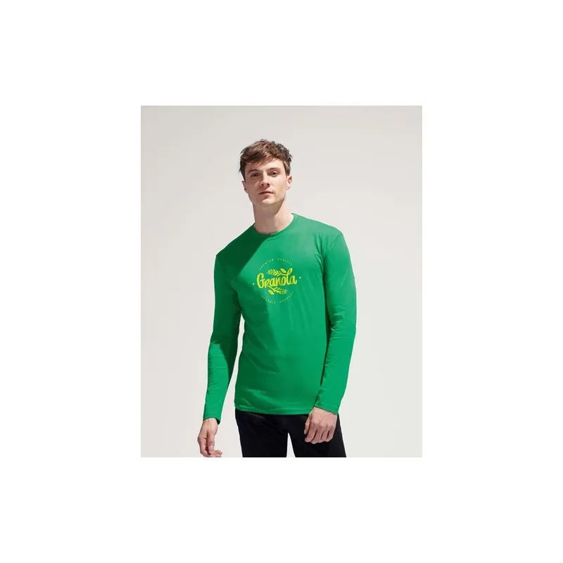 T-shirt Personnalisé 150g en Coton Premium - MONARCH MEN Taille textile : XXL Couleurs : vert prairie objet promo petit budget