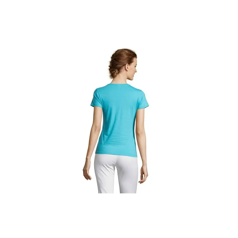Tee-shirt Femme Confortable Personnalisable 150 MISS Taille textile : L Couleurs : vert citron cadeau affaires élégant