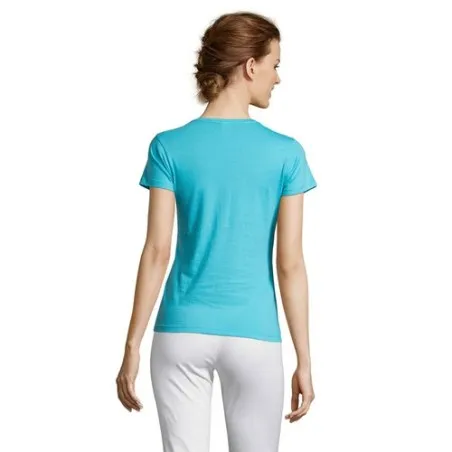 Tee-shirt Femme Confortable Personnalisable 150 MISS Taille textile : M Couleurs : vert citron impression logo haute qualité