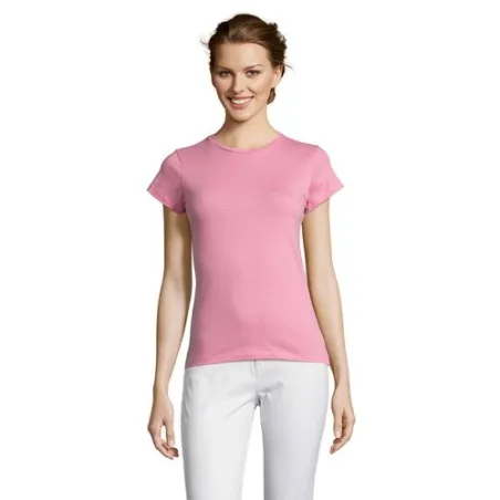 Tee-shirt Femme Confortable Personnalisable 150 MISS Taille textile : XL Couleurs : blanc objet promotionnel éco-responsable