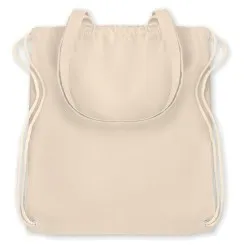 Sac Shopping Écologique à Cordelette Personnalisable MOIRA Matières : coton Taille textile : XL Couleurs : rouge 2