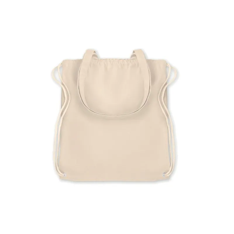 Sac Shopping Écologique à Cordelette Personnalisable MOIRA Matières : coton Taille textile : XL Couleurs : rouge personnalisable