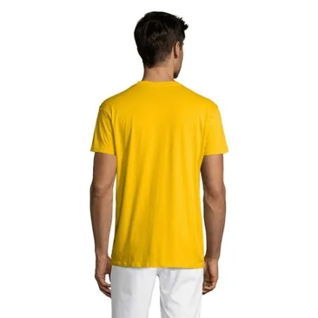 T-shirt Personnalisé 150g REGENT Taille textile : M Couleurs : noir marquage couleur éclatante