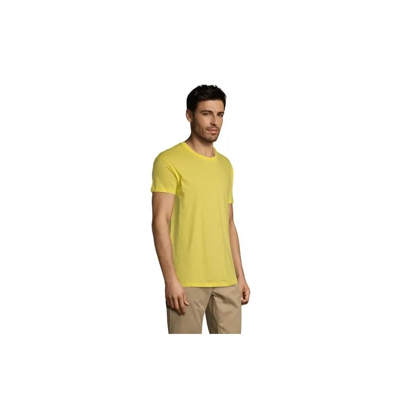 T-shirt Personnalisé 150g REGENT Taille textile : L Couleurs : noir marquage couleur éclatante