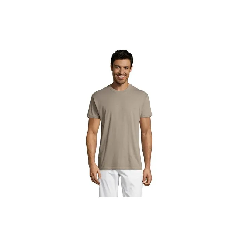 T-shirt Personnalisé 150g REGENT Taille textile : S Couleurs : gris chiné cadeau affaires élégant