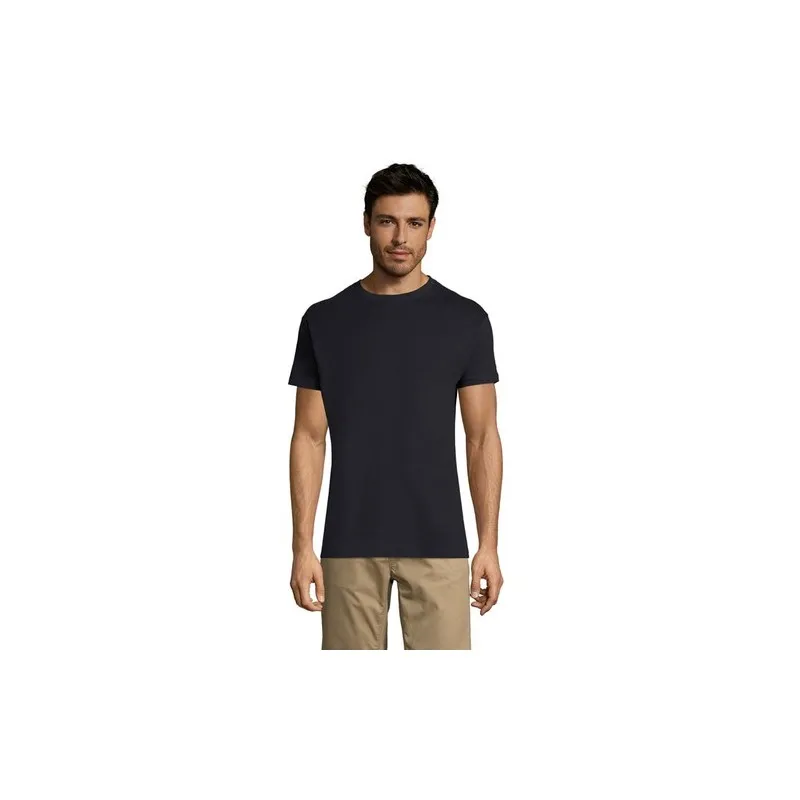 T-shirt Personnalisé 150g REGENT Taille textile : XXL Couleurs : french navy cadeau affaires élégant