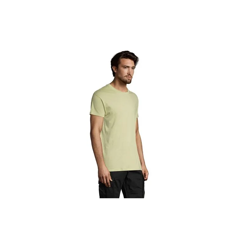 T-shirt Personnalisé 150g REGENT Taille textile : L Couleurs : noir profond marquage couleur éclatante