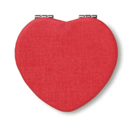 Miroir en cœur personnalisé en PU - GLOW HEART Matières : coton Taille textile : S Couleurs : vert cadeau entreprise pas cher