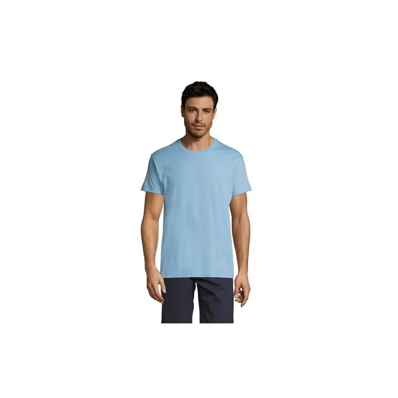 T-shirt Personnalisé 150g REGENT Taille textile : 3XL Couleurs : gris chiné goodies publicitaire durable