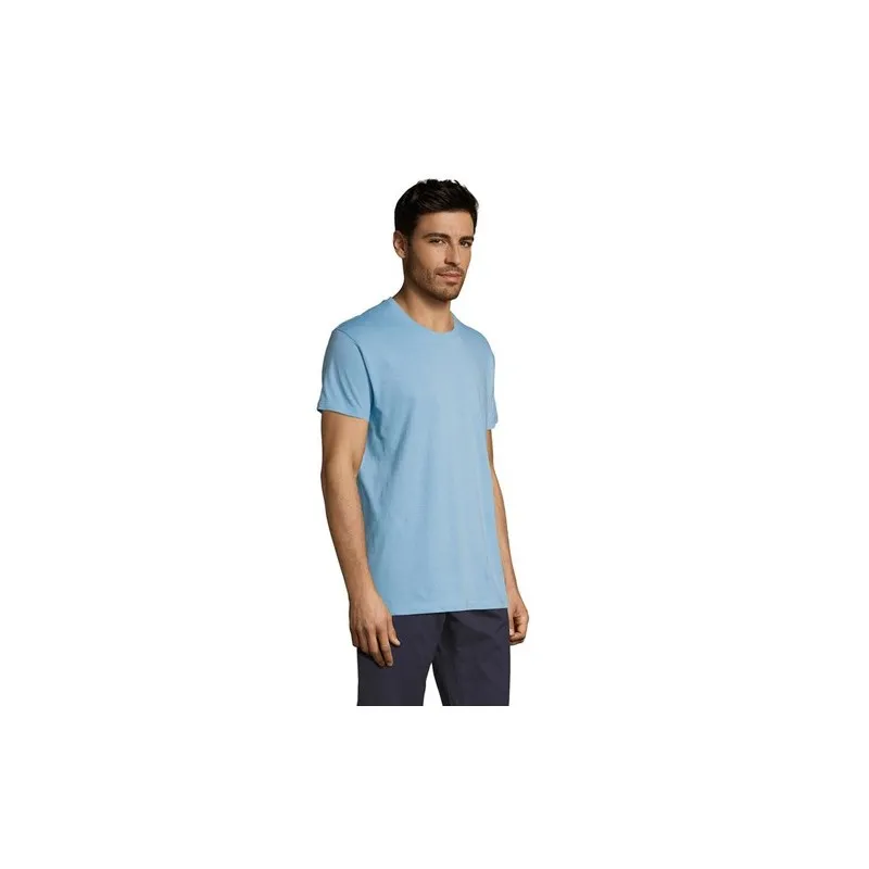 T-shirt Personnalisé 150g REGENT Taille textile : 3XL Couleurs : noir profond marquage laser ultra précis
