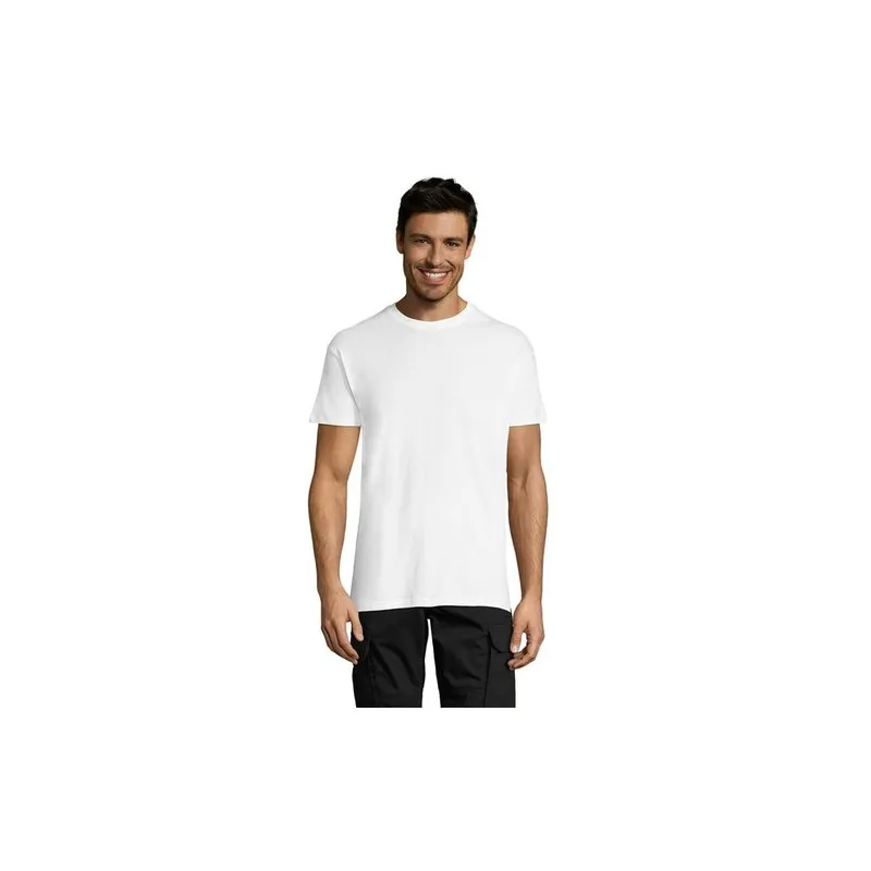 T-shirt Personnalisé 150g REGENT Taille textile : S Couleurs : blanc personnalisation rapide en France