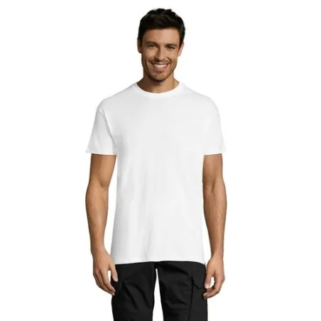 T-shirt Personnalisé 150g REGENT Taille textile : M Couleurs : blanc accessoire événementiel unique