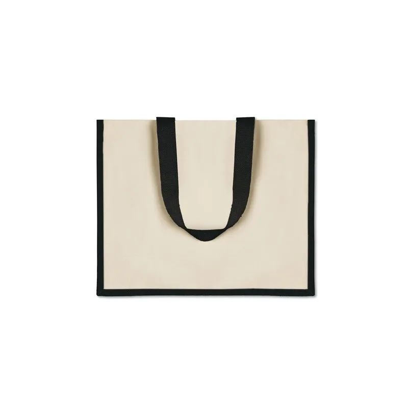 Sac de courses écologique en toile de jute - CAMPO DE FIORI Matières : coton Taille textile : M Couleurs : bleu livraison expres