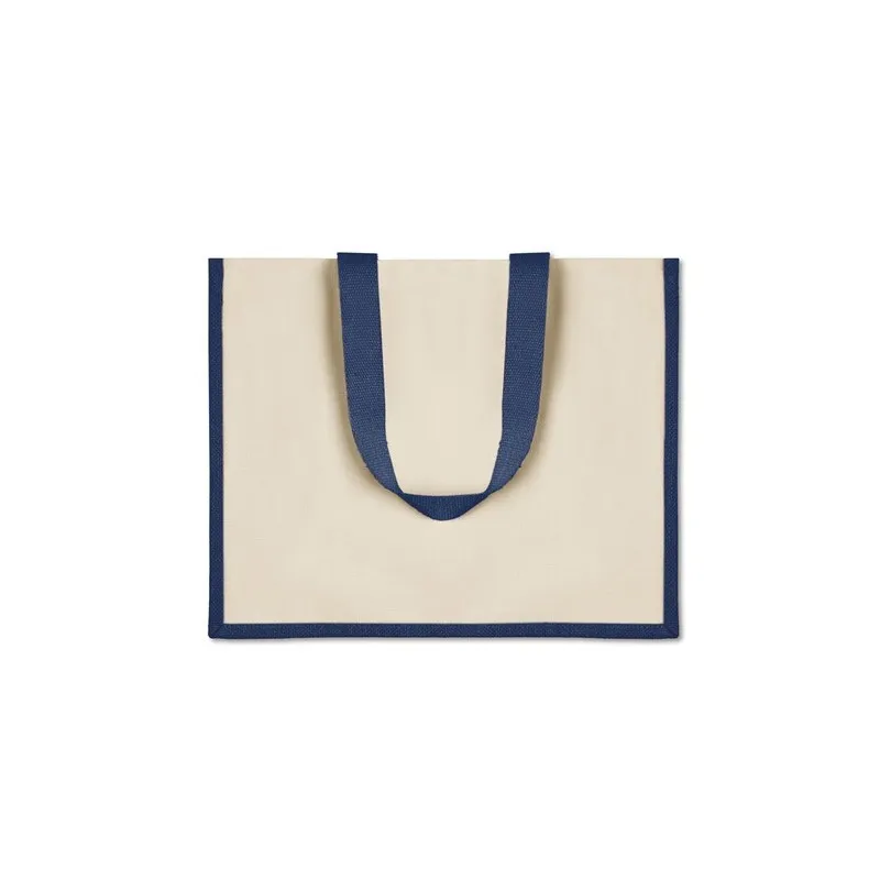 Sac de courses écologique en toile de jute - CAMPO DE FIORI Matières : coton Taille textile : S Couleurs : gris foncé marquage l