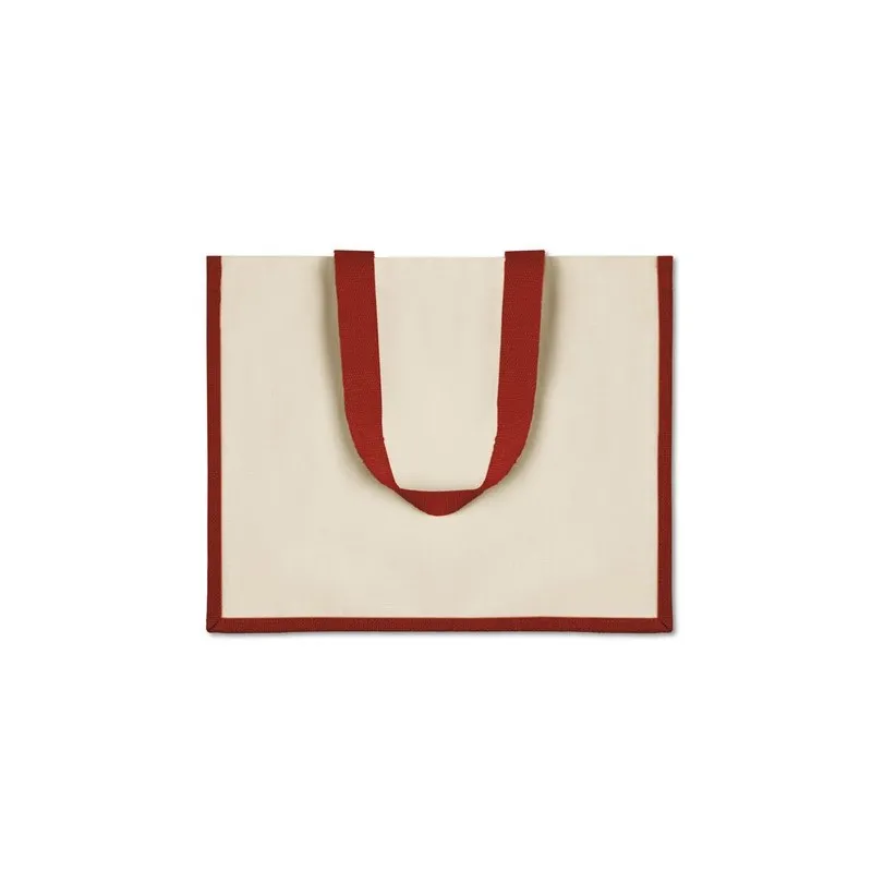 Sac de courses écologique en toile de jute - CAMPO DE FIORI Matières : coton Taille textile : M Couleurs : orange foncé personna