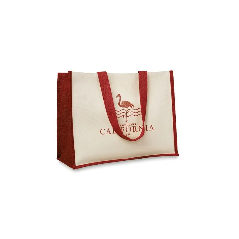 Sac de courses écologique en toile de jute - CAMPO DE FIORI Matières : coton Taille textile : M Couleurs : orange foncé accessoi