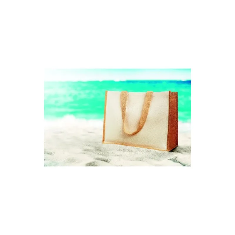 Sac de courses écologique en toile de jute - CAMPO DE FIORI Matières : coton Taille textile : S Couleurs : orange foncé cadeau c