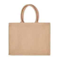 Sac shopping en jute personnalisable CAMPO DE FIORI Matières : coton Taille textile : XL Couleurs : orange foncé 2