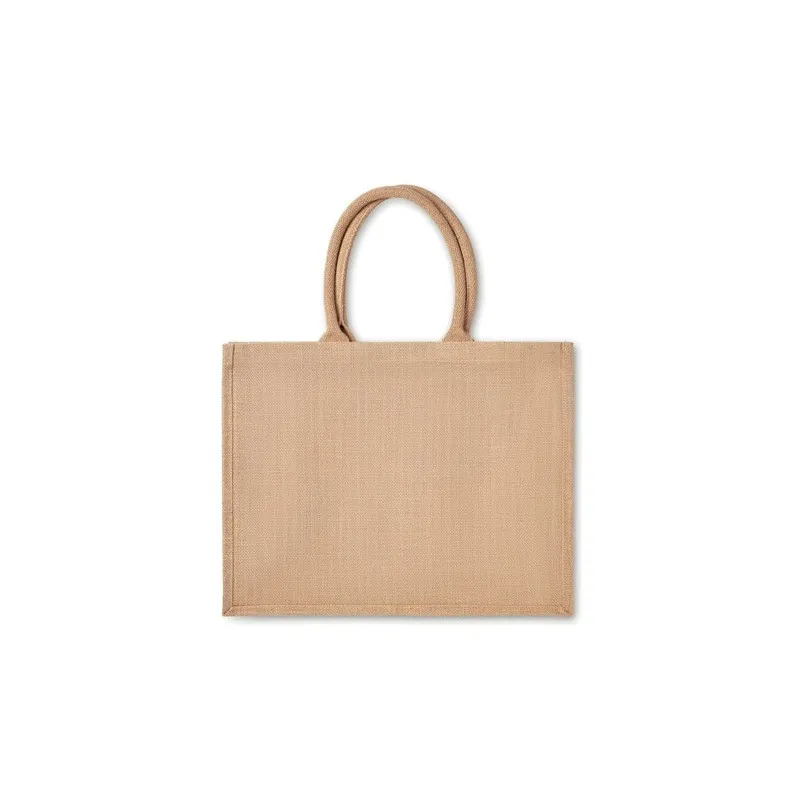 Sac shopping en jute personnalisable CAMPO DE FIORI Matières : coton Taille textile : XL Couleurs : orange foncé personnalisable