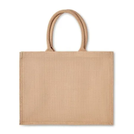 Sac shopping en jute personnalisable CAMPO DE FIORI Matières : coton Taille textile : XL Couleurs : orange foncé personnalisable