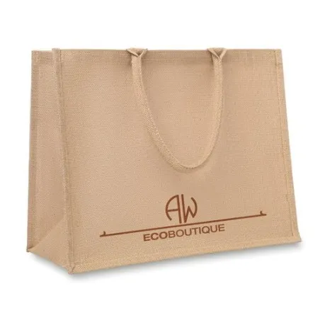 Sac shopping en jute personnalisable CAMPO DE FIORI Matières : coton Taille textile : XL Couleurs : orange foncé goodies publici